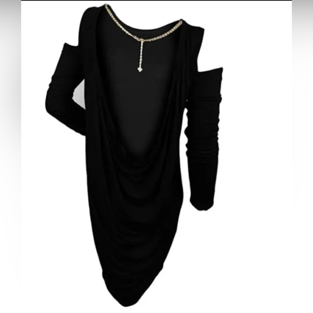 BCBGMAXAZRIA  Women's Bailey Open Back Cold Sholder Dress S